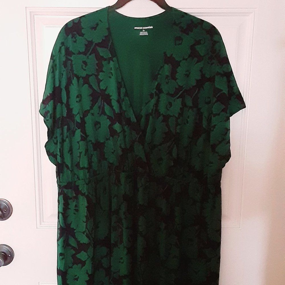 Green/Blue Floral Maxi Dress
